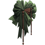 Green & Brown Lace Bow Headpiece