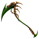 Green and Gold Bone Scythe
