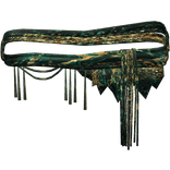 Green & Gold Ratty Waist Scarf