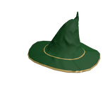 ♾️ Green and gold wizard hat (PBR)