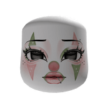 ♡꒱ green and pink circus jester gyaru scene makeup