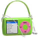 Green & Pink MP3 Shoulder Bag