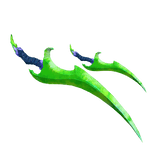 Green and Purple Daggers