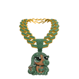Green Baddie Iced Chain.