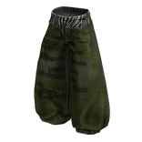 Green Baggy Skater Zebra Denim