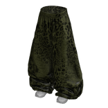 Green Baggy Y2K Leopard Print Sweats