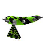 Green Biohazard Warning Caution Collar