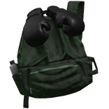 Green Boxing Glove Grunge Backpack 1.0