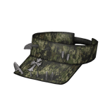 Green Camo Spiked Chrome Visor