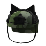 Green Camo Swat Helmet w/ Cat Ears