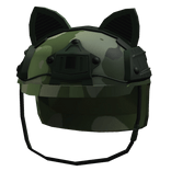 Green Camo Swat Helmet w/ Dog Ears