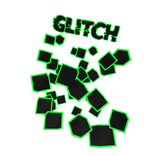 Green Corrupted Glitch Shoulder (Right)