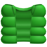 green cozy puffer vest