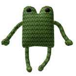 Green Crochet Frog