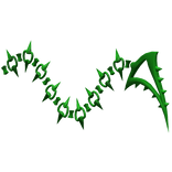 Green Demonic Void Tail