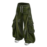 Green Denim Cargo Sweats