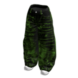 Green Denim Low Rise Y2K Baggy Jeans