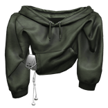 Green Draped Hoodie & Phone 1.0