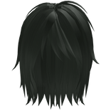 Green Emo Messy Parted Boy Hair