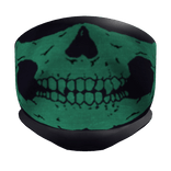Green fanged skull mask