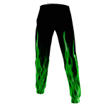 Green Flames Pants