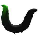 Green Fluffy Cat Tail
