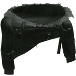 Green Fur Shoulder Hoodie 