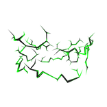 Green Glitched Lightning Aura Bottom