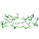 Green Glitched Lightning Aura Top