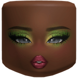 Green Glitter Zara Midnight Sun Glam Makeup Face