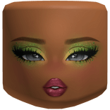 Green Glitter Zara Midnight Sun Glam Makeup Face