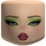 Green Glitter Zara Midnight Sun Glam Makeup Face