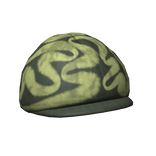 Green Graphic Visor Beanie