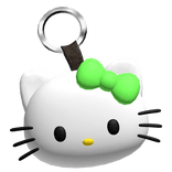 Green Kitty Keychain