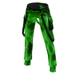 Green Lightning Bolt Pants