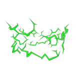 Green Lightning Bottom Aura