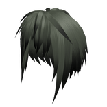 Green Messy Long Hair 21.0