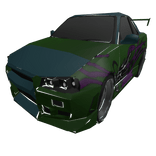 Green Nissan Skyline