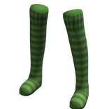 Green | Leg Warmers Thigh High Socks