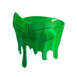 green paint drip tube top