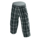 Green Plaid Pajama Jort Pants