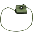 Green Polaroid Camera