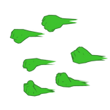 Green Punching Energy Fist Constructs