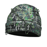 Green Reptile Chrome Designer Beanie