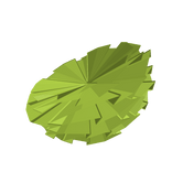 Green Ruffled Tulle Sleeve - Left