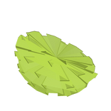 Green Ruffled Tulle Sleeve - Right