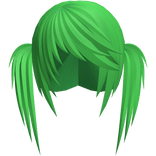 green scene emo pigtails