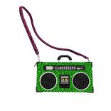 Green scene retro bag