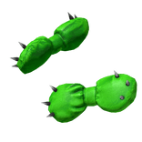 green scene spike punk hair bows