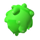 Green slime bee abdomen / Tail